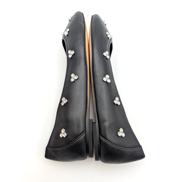 Stuart Weitzman Tammy Leather Ballet Flats Women's Black Size US7.5 EU38 - Picture 6 of 12